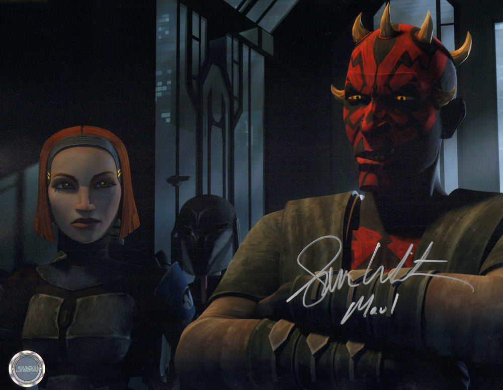 Sam Witwer as Darth Maul in Star Wars: The Clone Wars (SWAU) Signed 11x14 Photo with Character Name