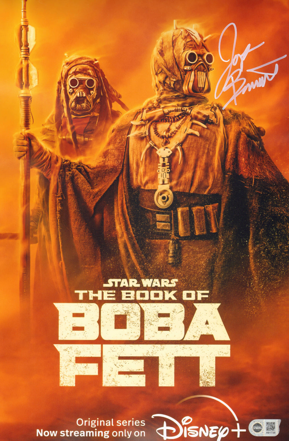 Joanna Bennett as Tusken Raider Warrior in Star Wars: The Book of Boba Fett (SWAU) Signed 11x17 Mini Poster