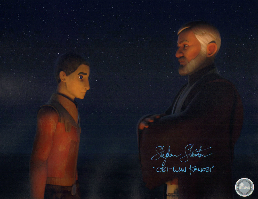 Stephen Stanton as Obi-Wan Kenobi in Star Wars: Rebels (SWAU) Signed 11x14 Photo with Character Name