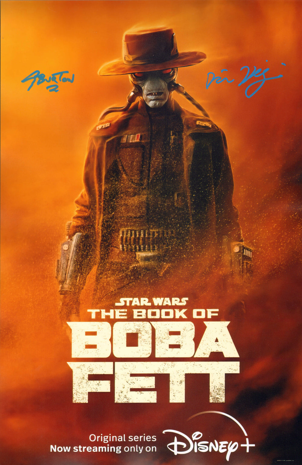 Corey Burton & Dorian Kingi as Cad Bane in Star Wars: The Book of Boba Fett Signed 11x17 Mini Poster