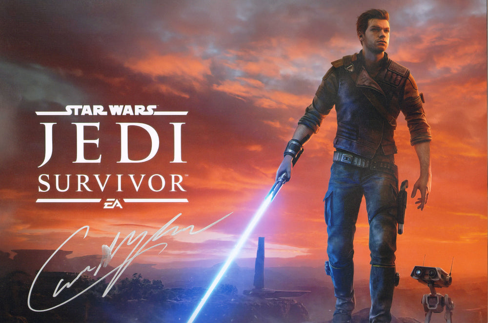 Cameron Monaghan as Cal Kestis in Star Wars Jedi: Survivor Signed 11x17 Mini Poster
