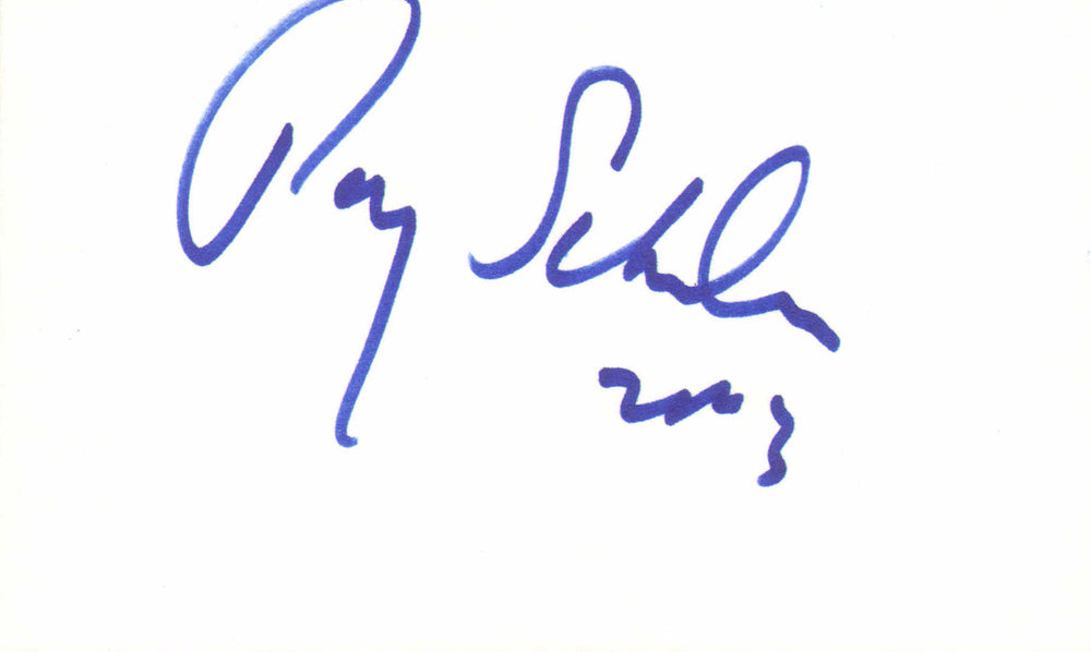 Roy Scheider from Jaws Signed 5x3 Index Card – SWAU Auction