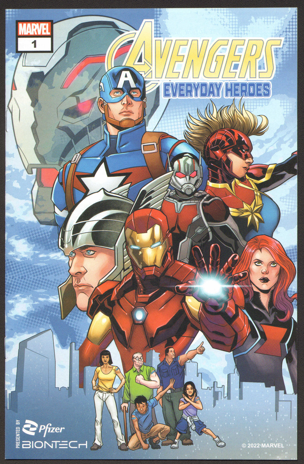 Avengers Everyday Heroes #1 Comic Book - Pfizer/BioNTech COVID Giveaway - 2022