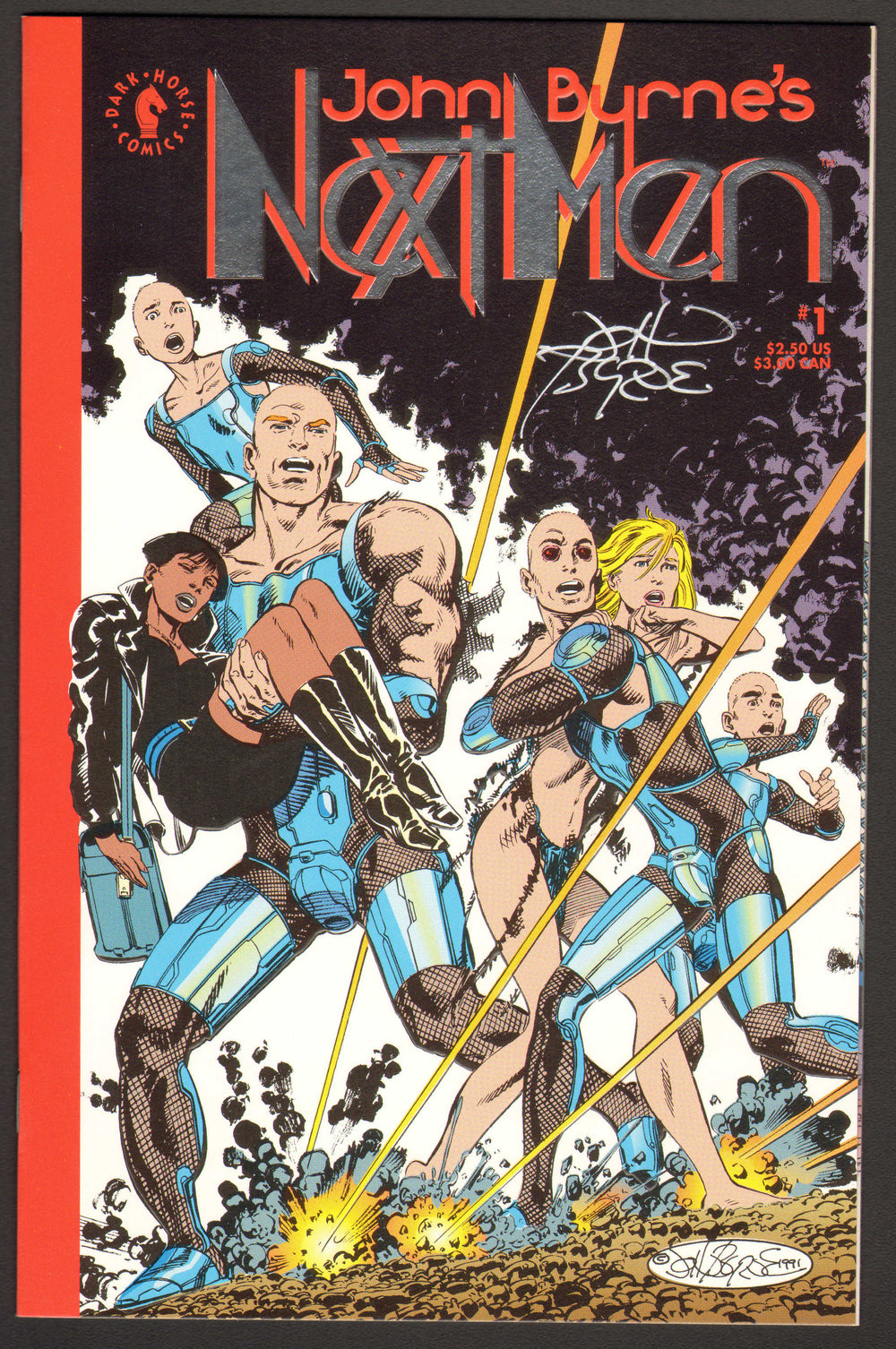 Next Men #1 Comic Book - 1992 Signed by Creator: John Byrne