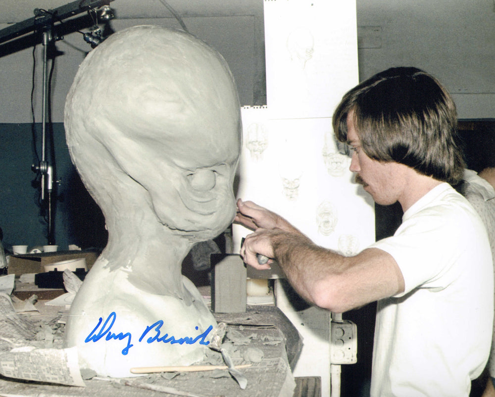 Doug Beswick Cantina Creature Sculptor Behind the Scenes of Star Wars: A New Hope Signed 8x10 Photo