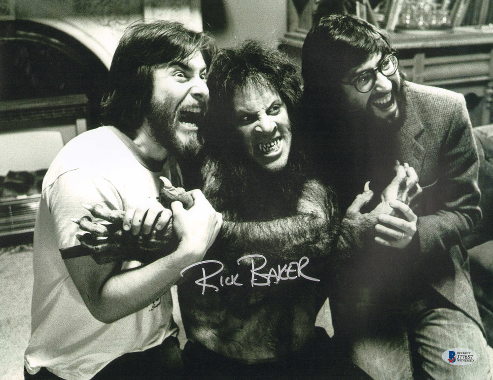 Rick Baker Makeup Artist for An American Werewolf in London (Beckett) Signed 11x14 Photo
