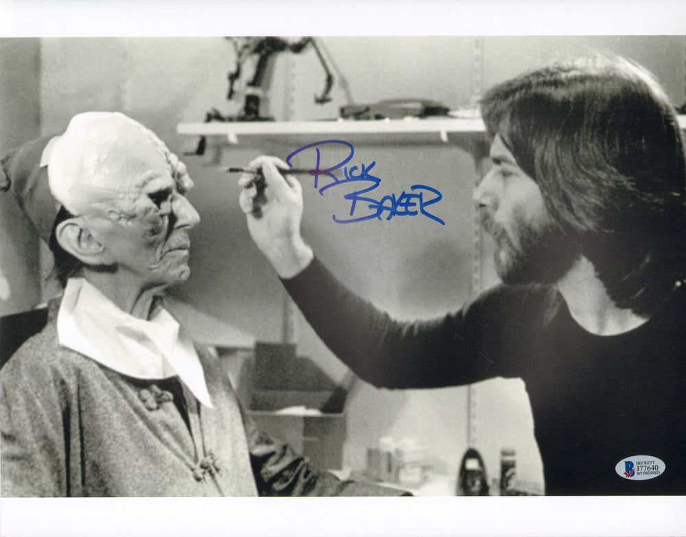 Rick Baker Make-Up Artist of Alien Masks Behind the Scenes of Star Wars: A New Hope (Beckett) Signed 11x14 Photo