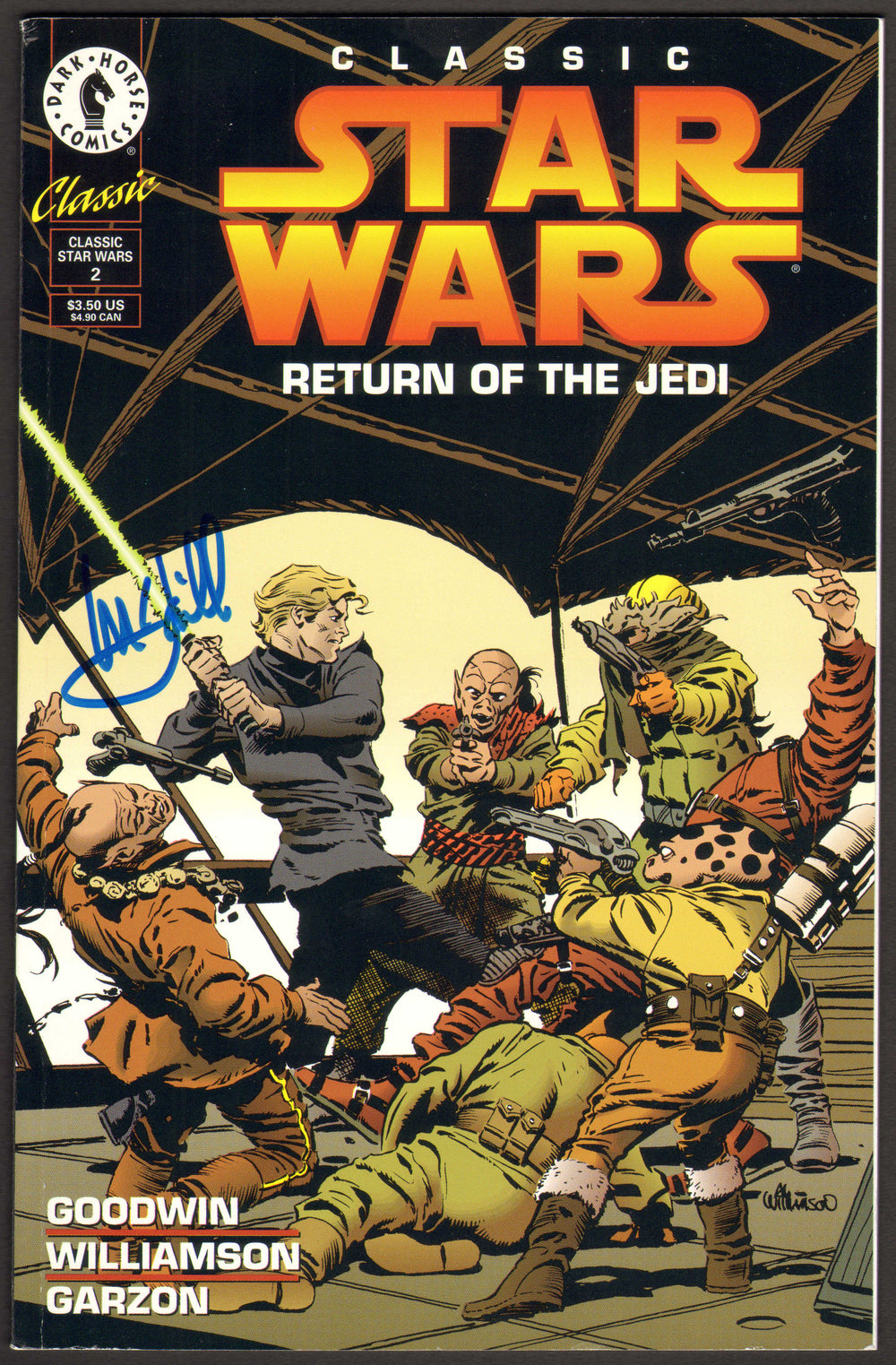 Star Wars: Return of the Jedi #2 Comic Book - Signed by Actor Mark Hamill as Luke Skywalker from Star Wars: Return of the Jedi
