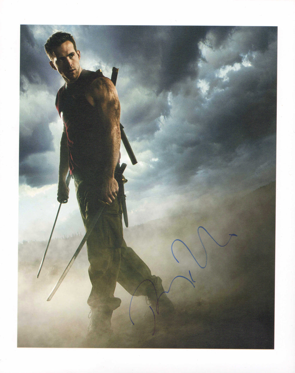 Ryan Reynolds as Wade Wilson in X-Men Origins: Wolverine Signed 8x10 Photo