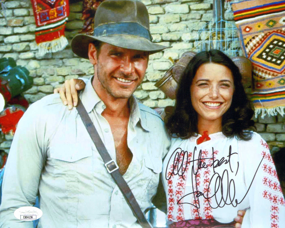 Karen Allen as Marion Ravenwood in Indiana Jones: Raiders of the Lost Ark (JSA) Signed 8x10 Photo