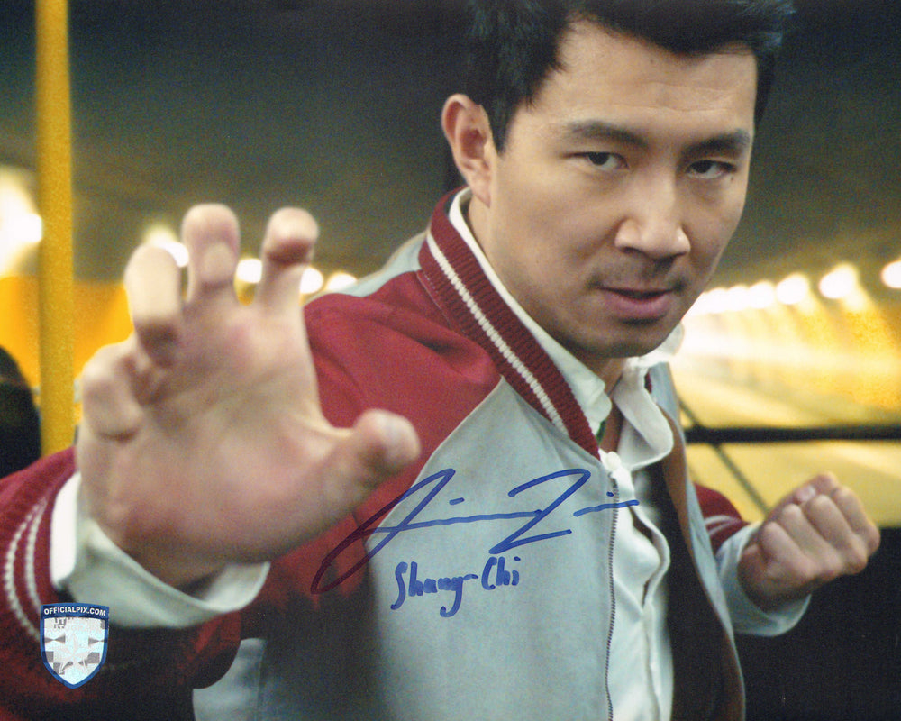 Simu Liu as Shang-Chi in Shang-Chi & the Legend of the Ten Rings (Official Pix) Signed 8x10 Photo with Character Name