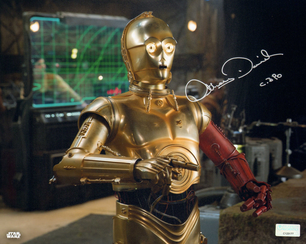 Anthony Daniels as C-3PO in Star Wars: The Force Awakens (Celebrity Authentics) Signed 8x10 Photo with Character Name