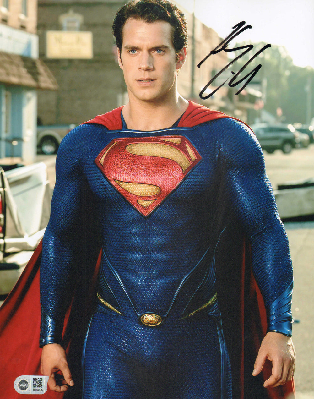 Henry Cavill as Superman in Superman: Man of Steel (SWAU) Signed 11x14 Photo