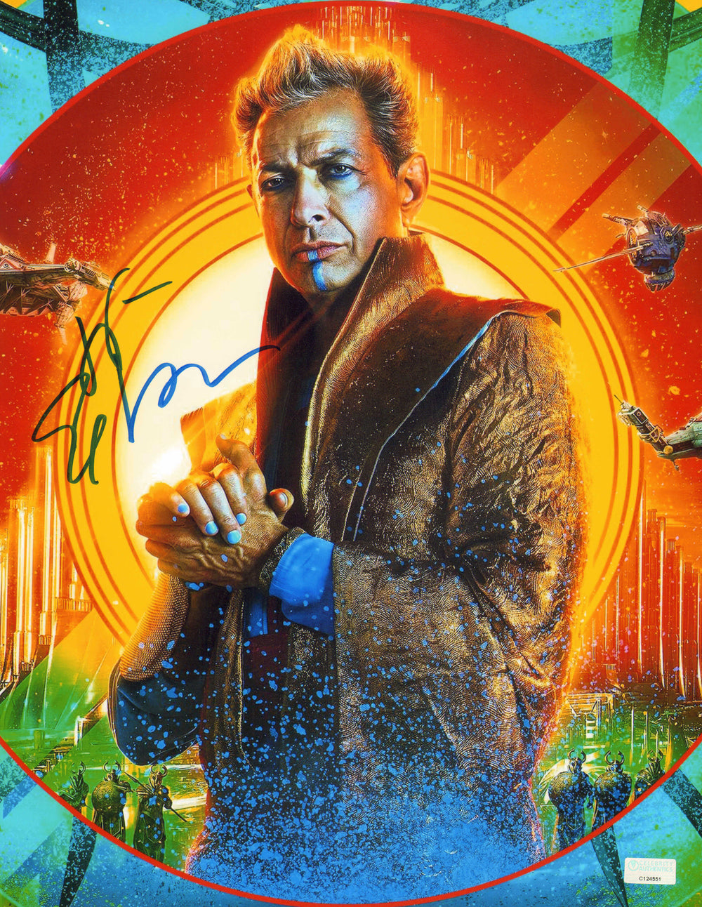 Jeff Goldblum as Grandmaster in Thor: Ragnarok (Celebrity Authentics) Signed 11x14 Photo