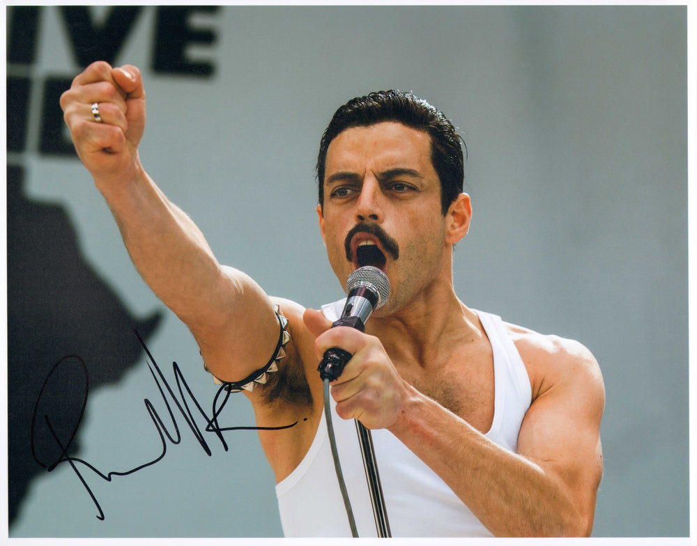 Rami Malek as Freddie Mercury in Bohemian Rhapsody Signed 11x14 Photo