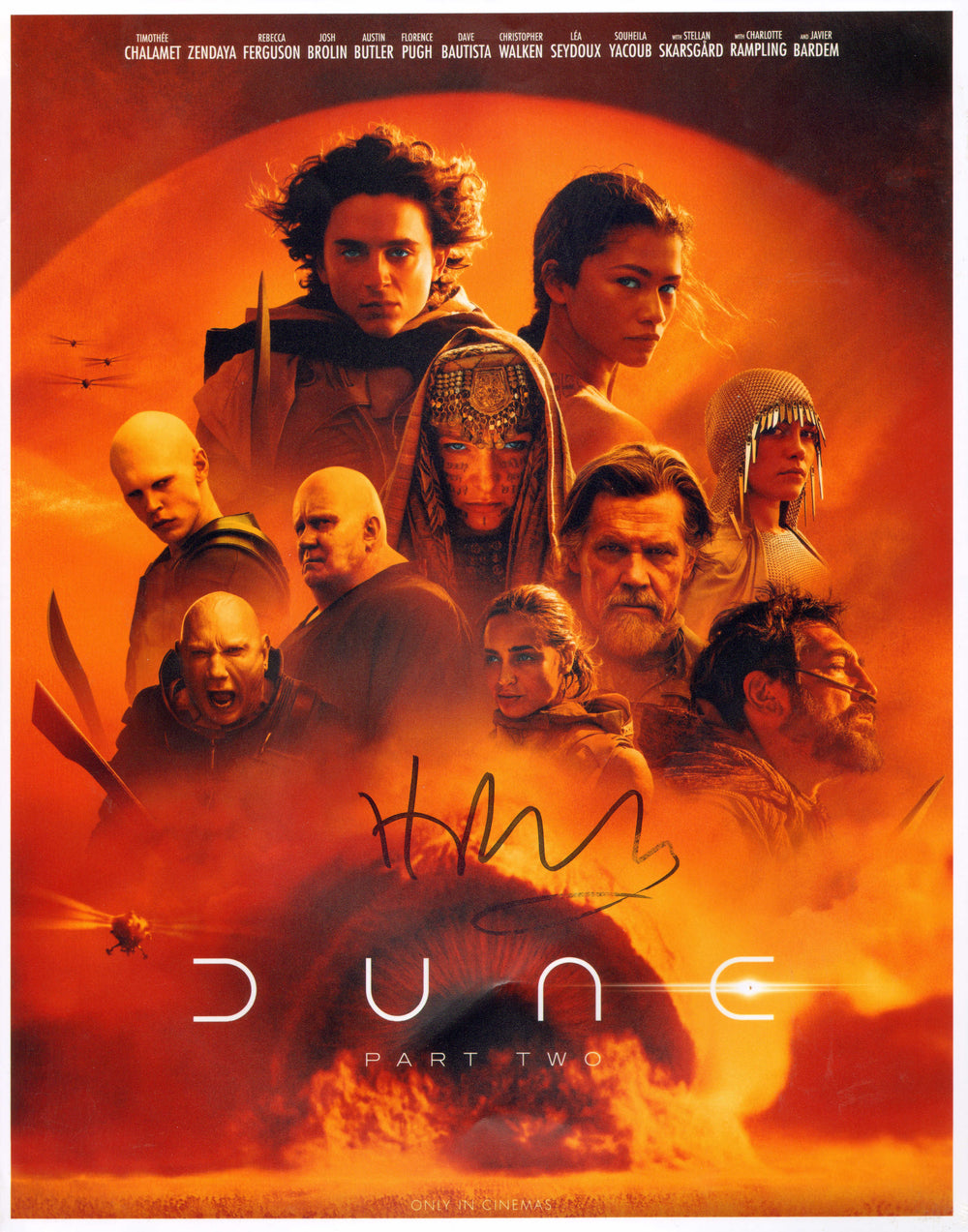 Hans Zimmer Composer of Dune: Part Two Signed 11x14 Photo