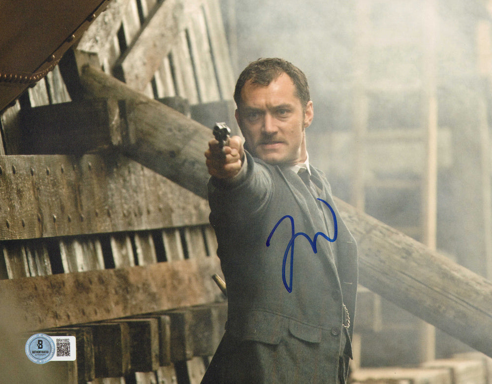 Jude Law as Dr. John Watson in Sherlock Holmes (Beckett) Signed 8x10 Photo