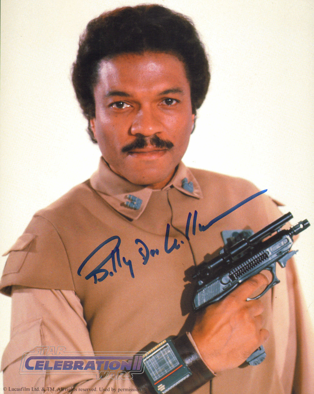 Billy Dee Williams as Lando in Star Wars: Return of the Jedi (Official Pix Celebration II) Signed 8x10 Photo