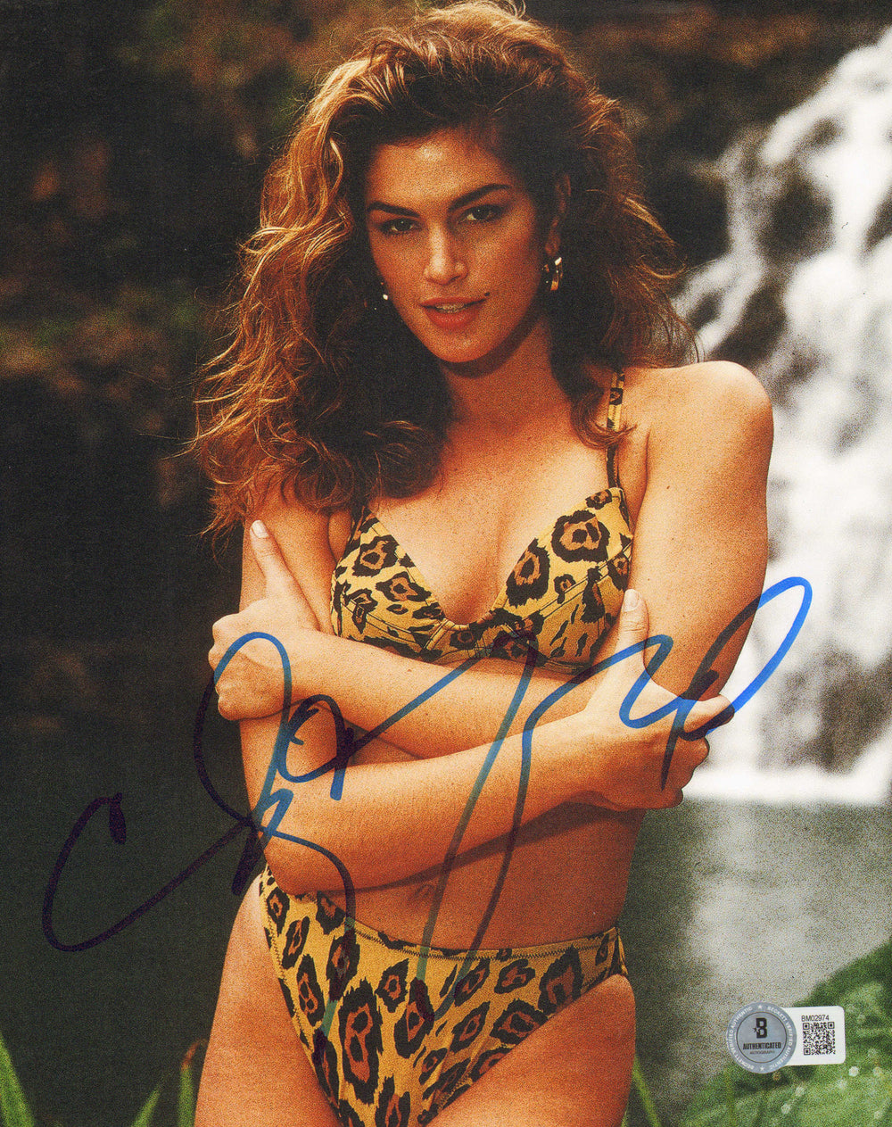 Cindy Crawford Model Sexy (Beckett) Signed 8x10 Photo