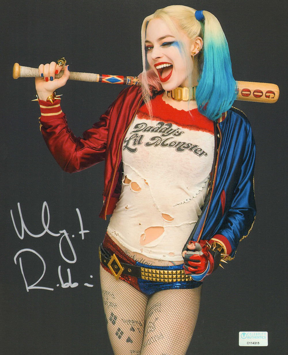 Margot Robbie as Harley Quinn in Suicide Squad (Celebrity Authentics) Signed 8x10 Photo
