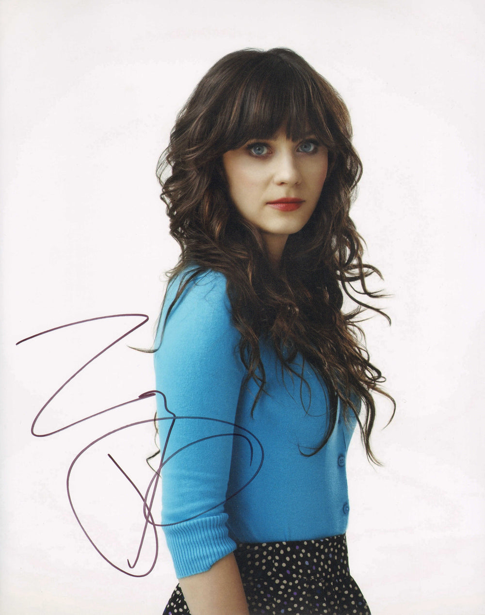 Zooey Deschanel as Jess Day in New Girl Signed 11x14 Photo
