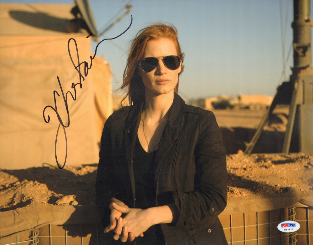 Jessica Chastain as Maya in Zero Dark Thirty (PSA) Signed 11x14 Photo