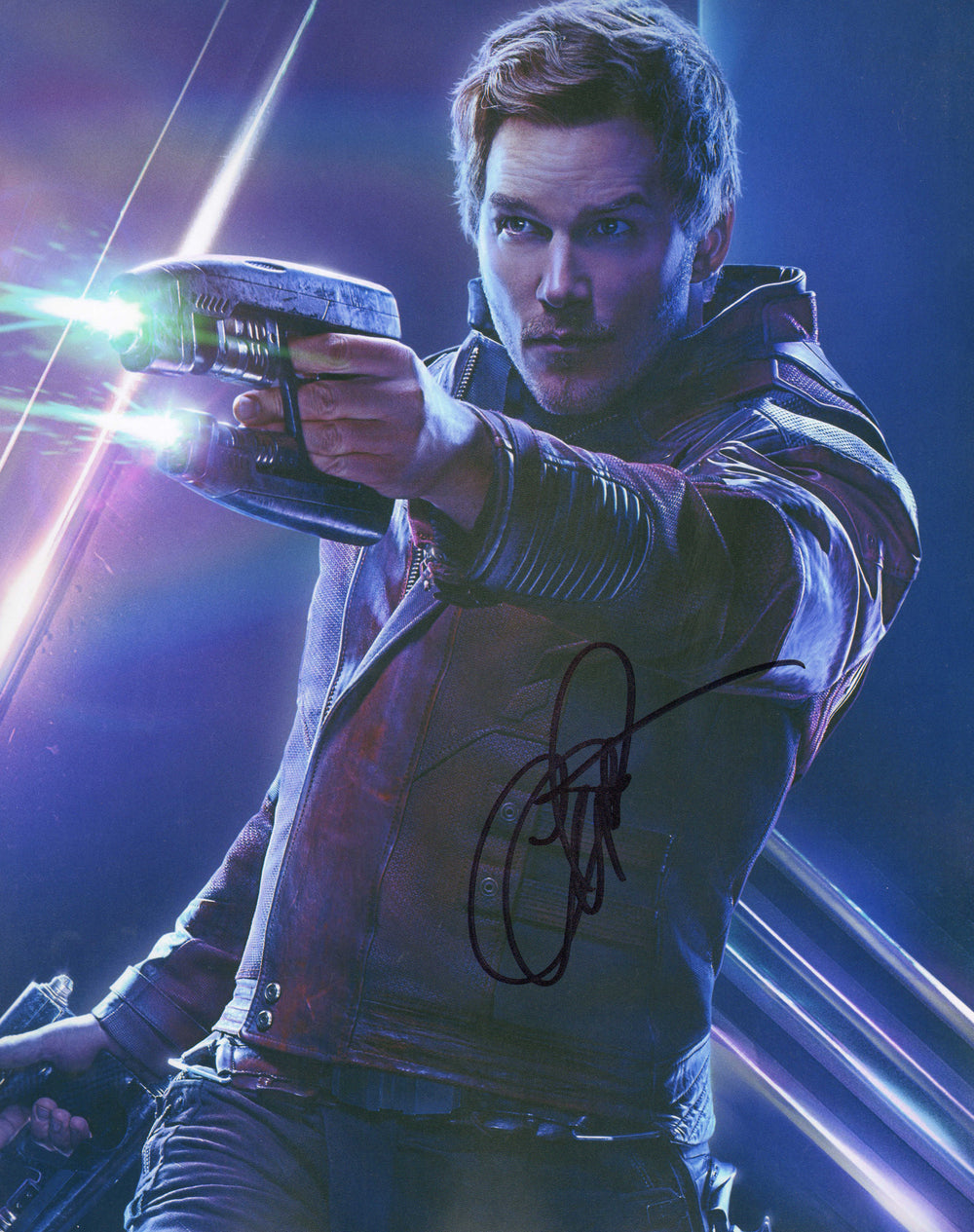 Chris Pratt as Star-Lord in Guardians of the Galaxy Signed 11x14 Photo