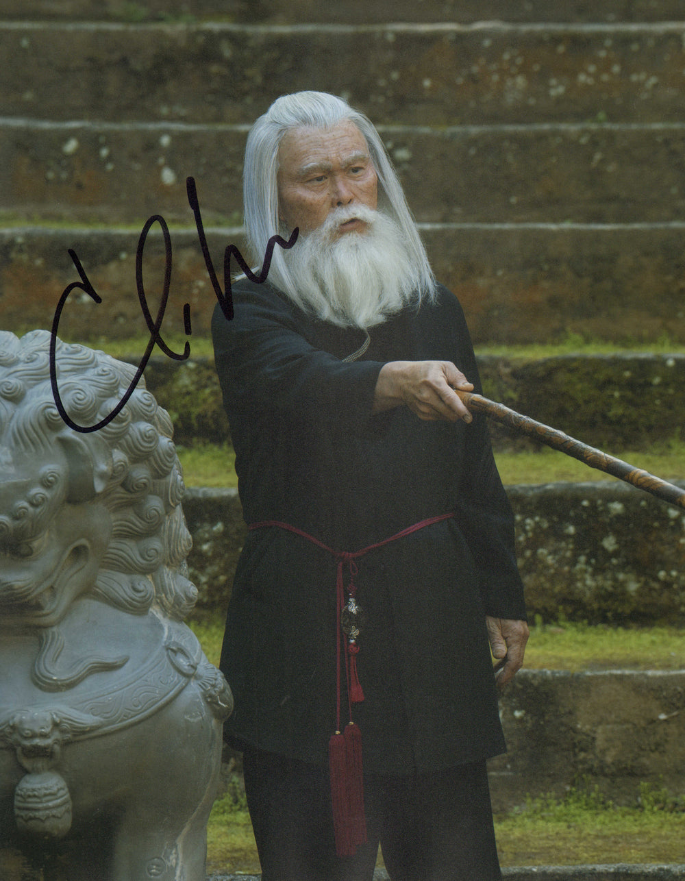 C.S. Lee as Master Kim Sun-Yung in Cobra Kai Signed 11x14 Photo