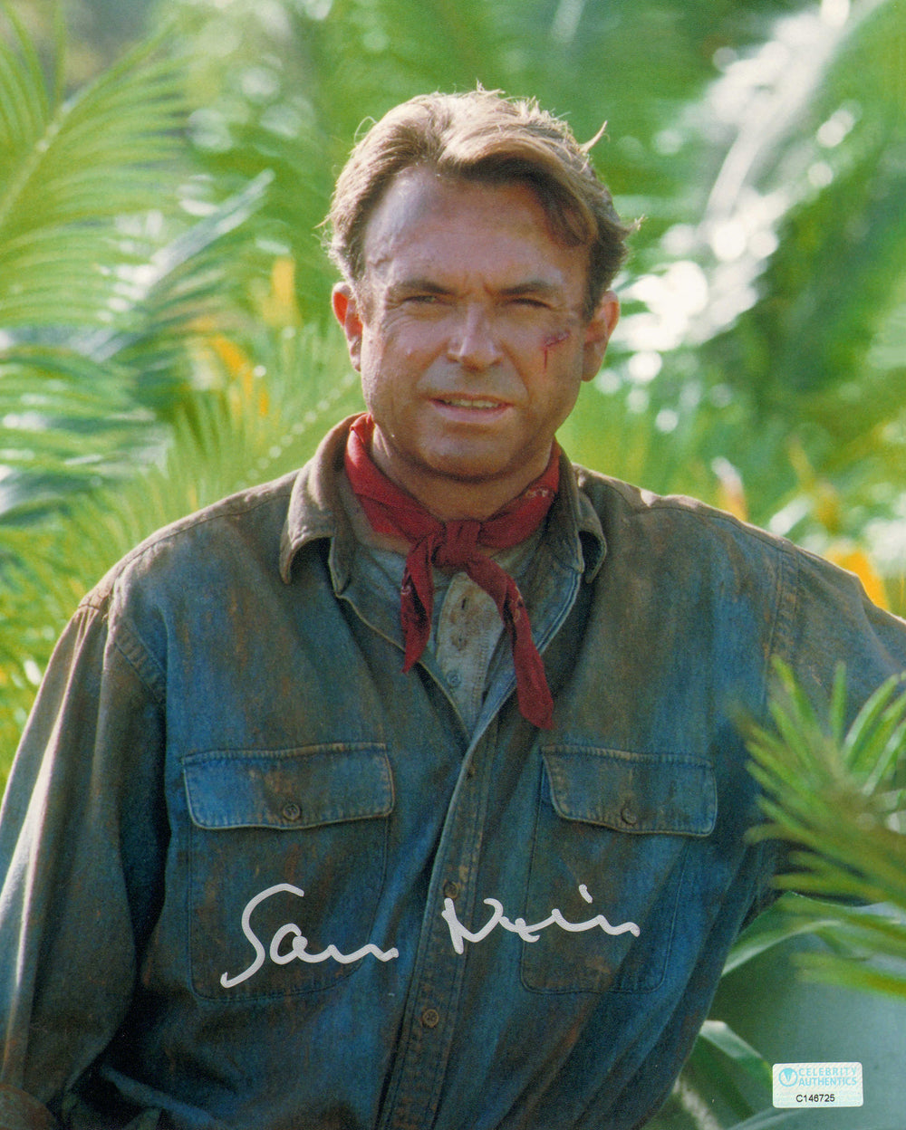 Sam Neill as Alan Grant in Jurassic Park (Celebrity Authentics) Signed 8x10 Photo