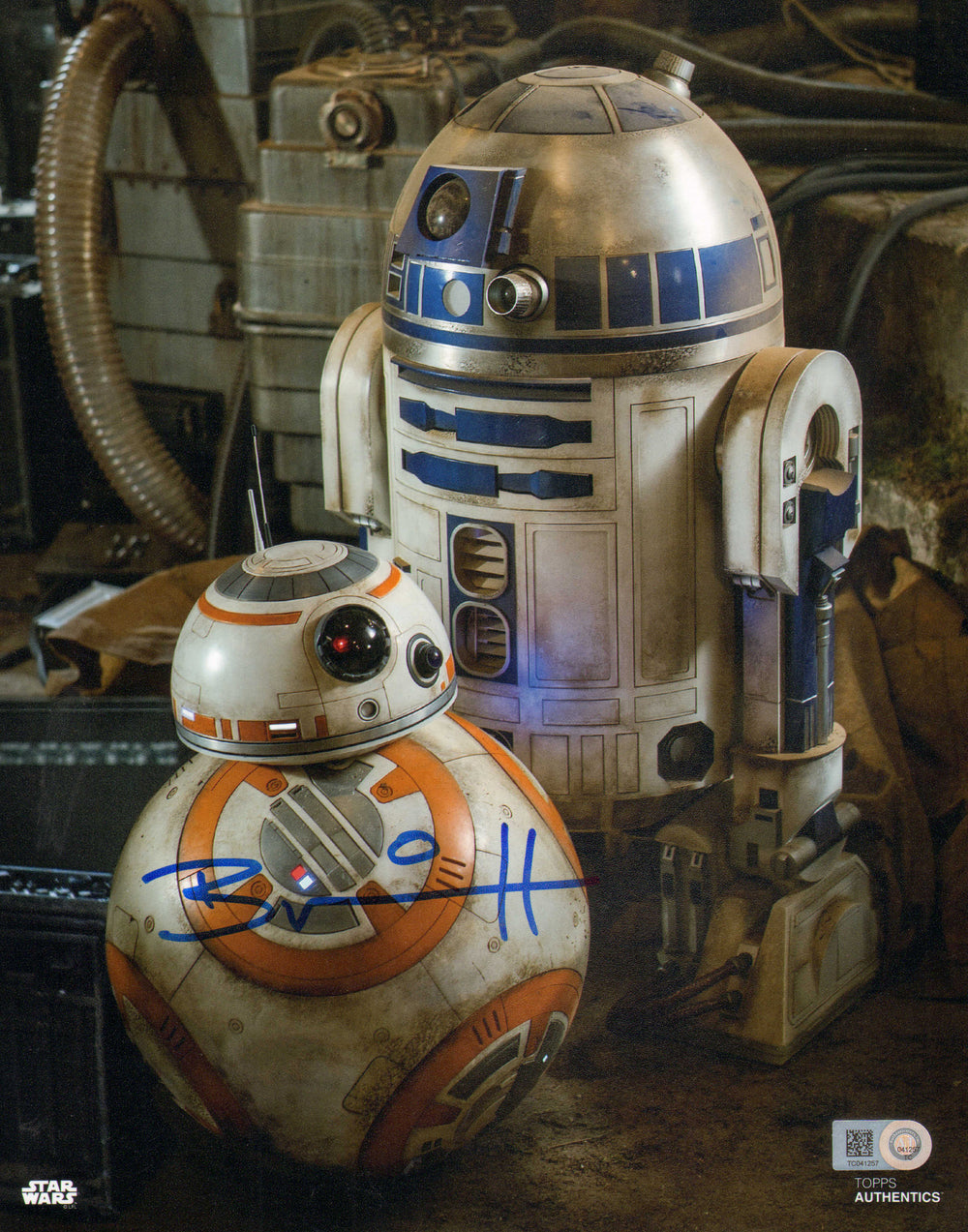 Brian Herring as BB-8 in Star Wars: The Force Awakens (Topps Star Wars Authentics) Signed 8x10 Photo