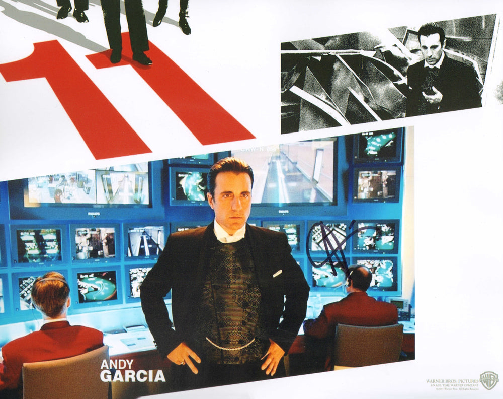 Andy Garcia as Terry Benedict in Ocean's Eleven Signed 11x14 Photo