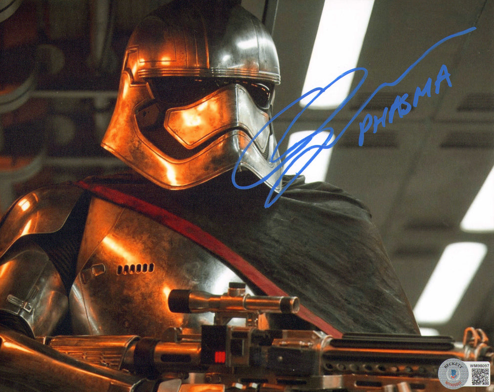 Gwendoline Christie as Captain Phasma in Star Wars: The Force Awakens (Beckett) Signed 8x10 Photo with Character Name