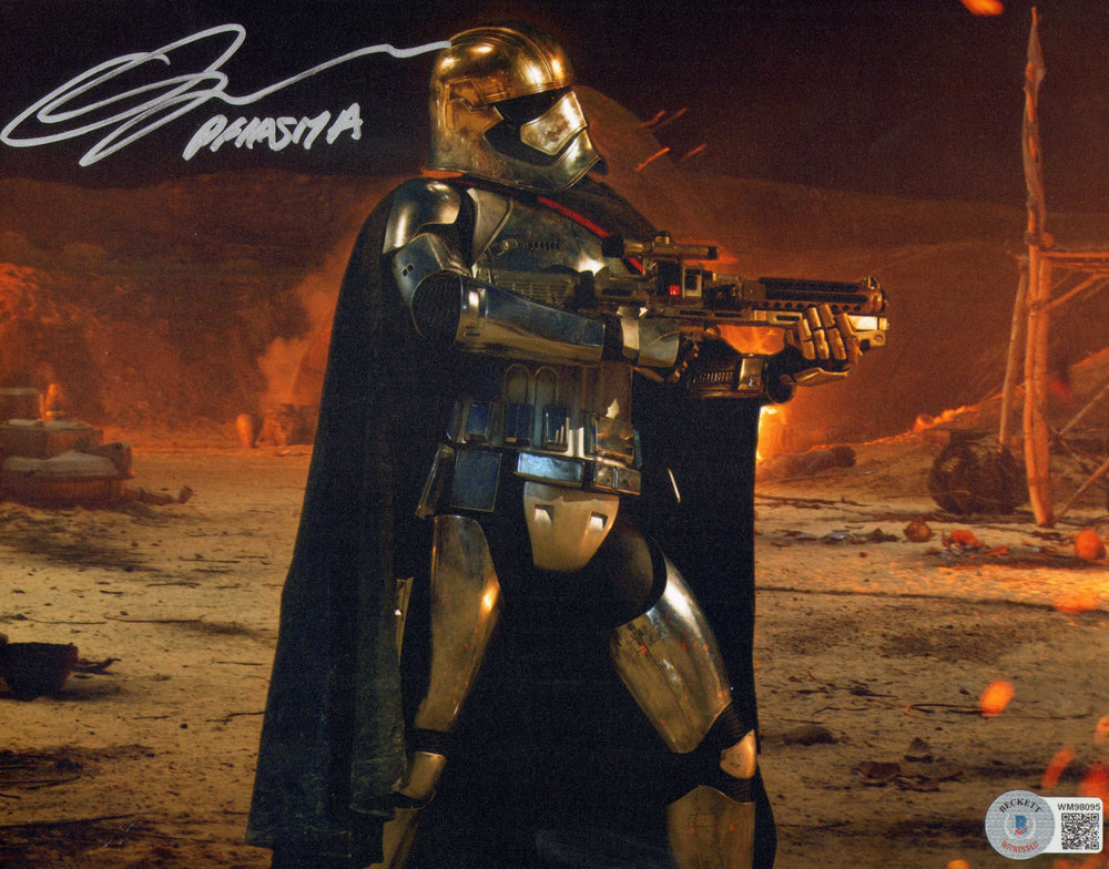 Gwendoline Christie as Captain Phasma in Star Wars: The Force Awakens (Beckett) Signed 8x10 Photo with Character Name