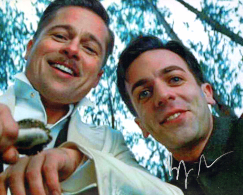 B.J. Novak as PFC Utivich in Quentin Tarantino's Inglourious Basterds (JSA) Signed 8x10 Photo