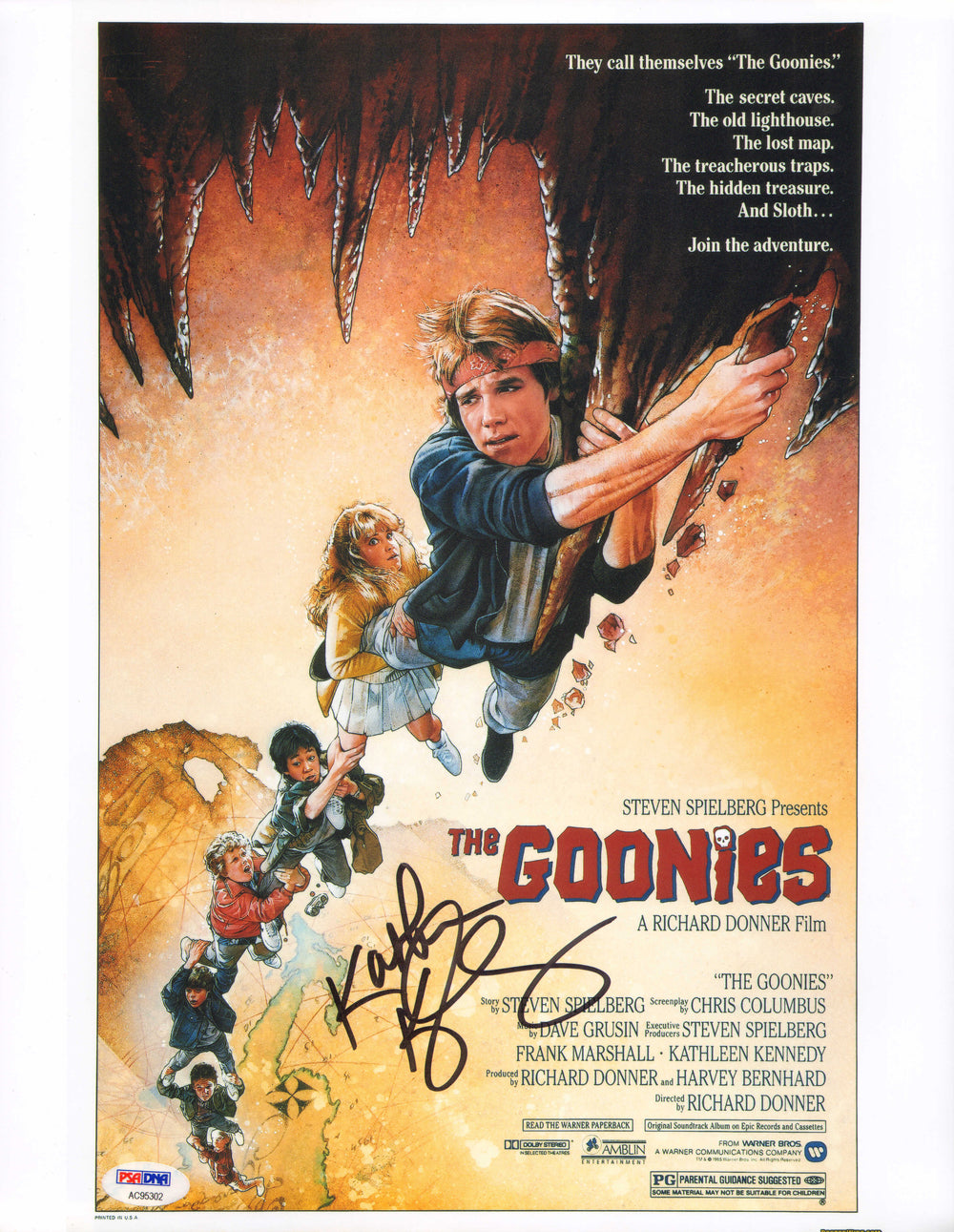 Kathleen Kennedy Producer of The Goonies (PSA) Signed 11x14 Mini Poster