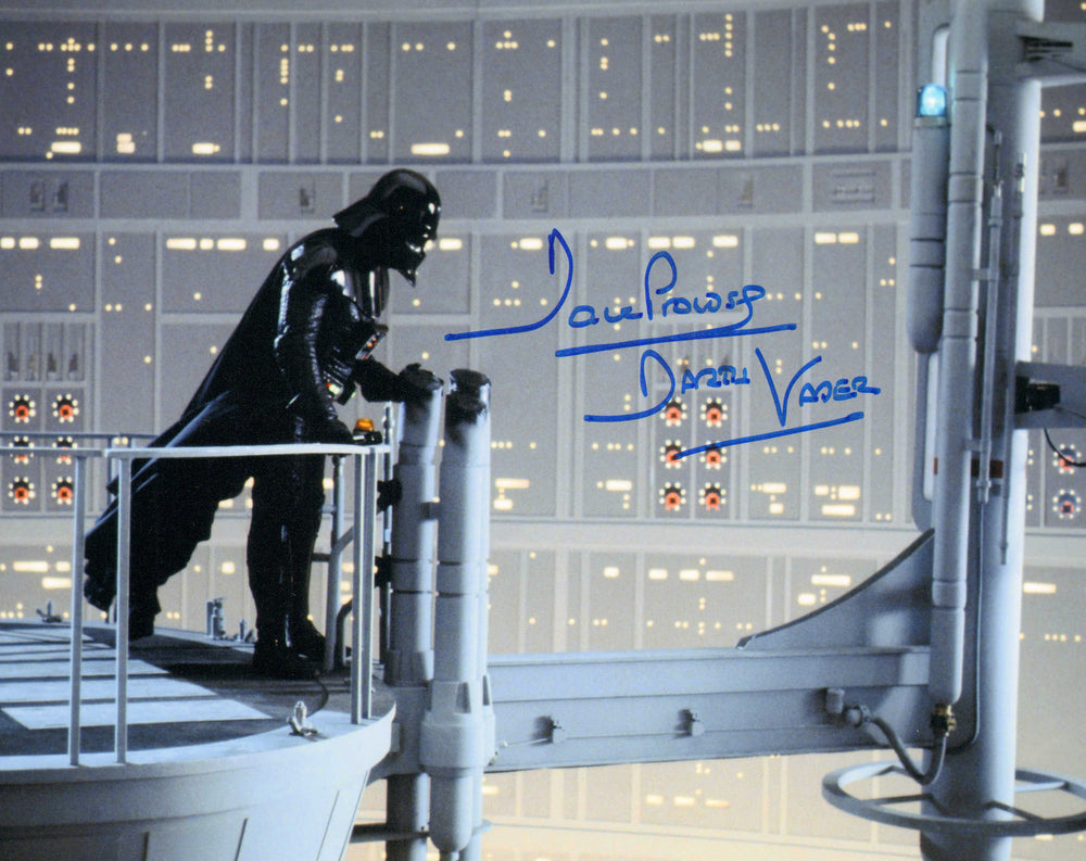 Dave Prowse as Darth Vader in Star Wars: The Empire Strikes Back Signed 8x10 Photo with Character Name