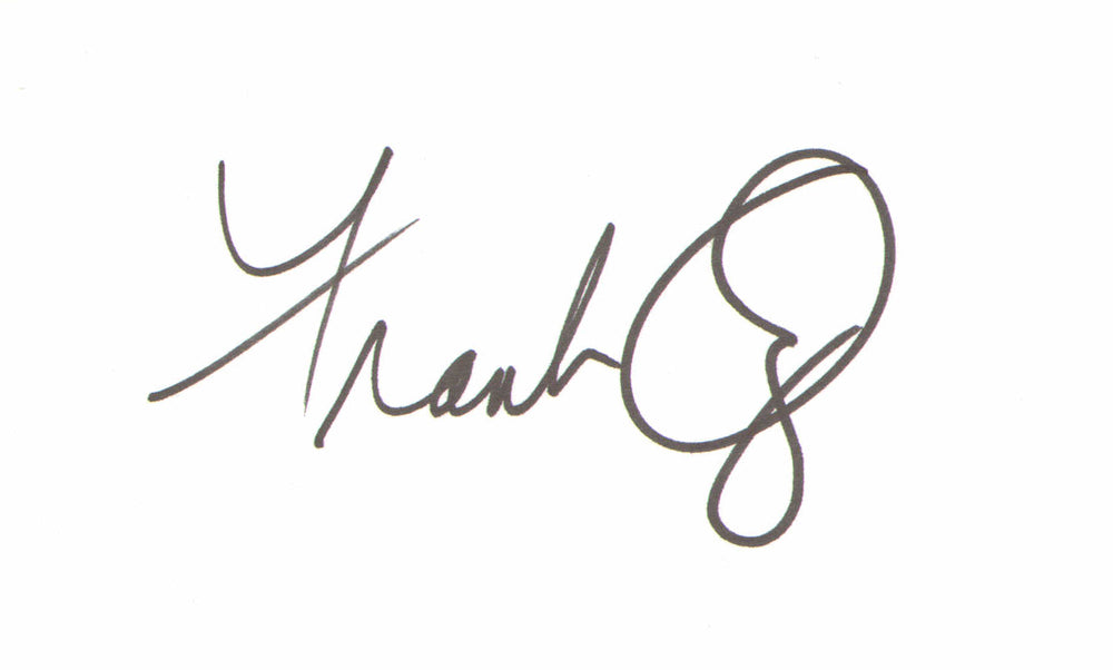 Frank Oz Yoda from Star Wars & The Muppets Signed 5x3 Index Card - Rare Unpersonalized