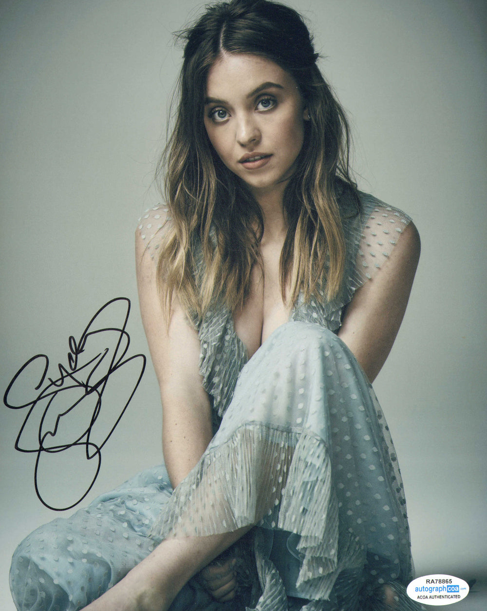 Sydney Sweeney from Euphoria, Anyone But You, Once Upon a Time in Hollywood, & Madame Web Sexy Signed 8x10 Photo