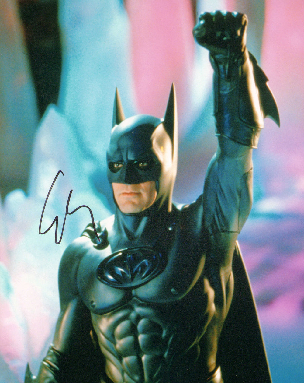 George Clooney as Batman in Batman & Robin (Beckett) Signed 8x10 Photo