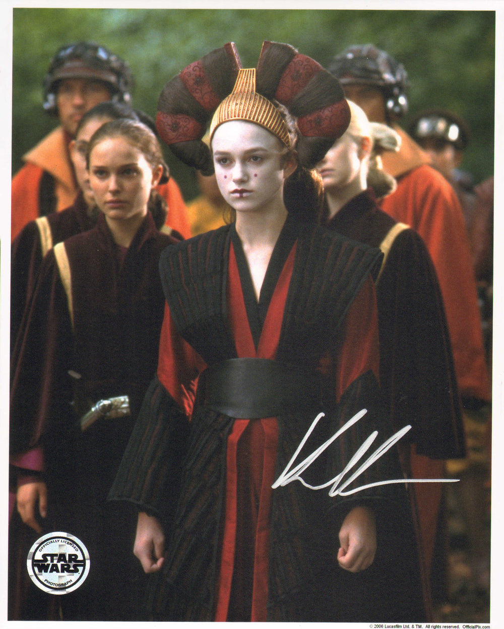 Keira Knightley as Sabe in Star Wars Episode I: The Phantom Menace (Official Pix/SWAU) Signed 8x10 Photo