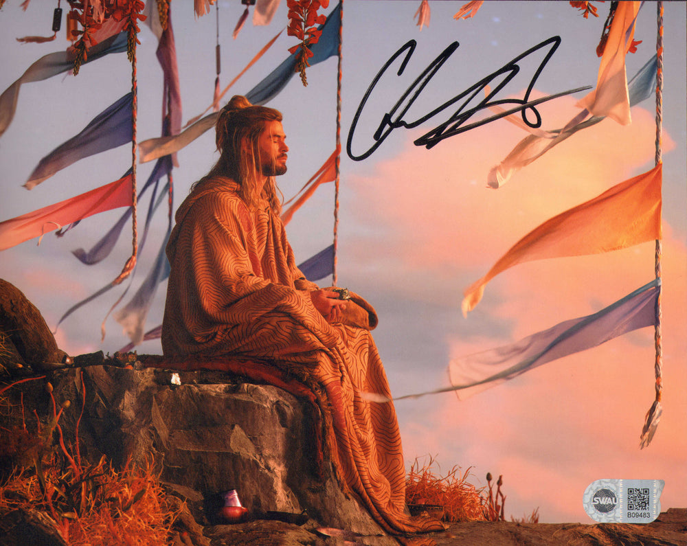 Chris Hemsworth as Thor Meditating in Thor: Love & Thunder (SWAU) Signed 8x10 Photo