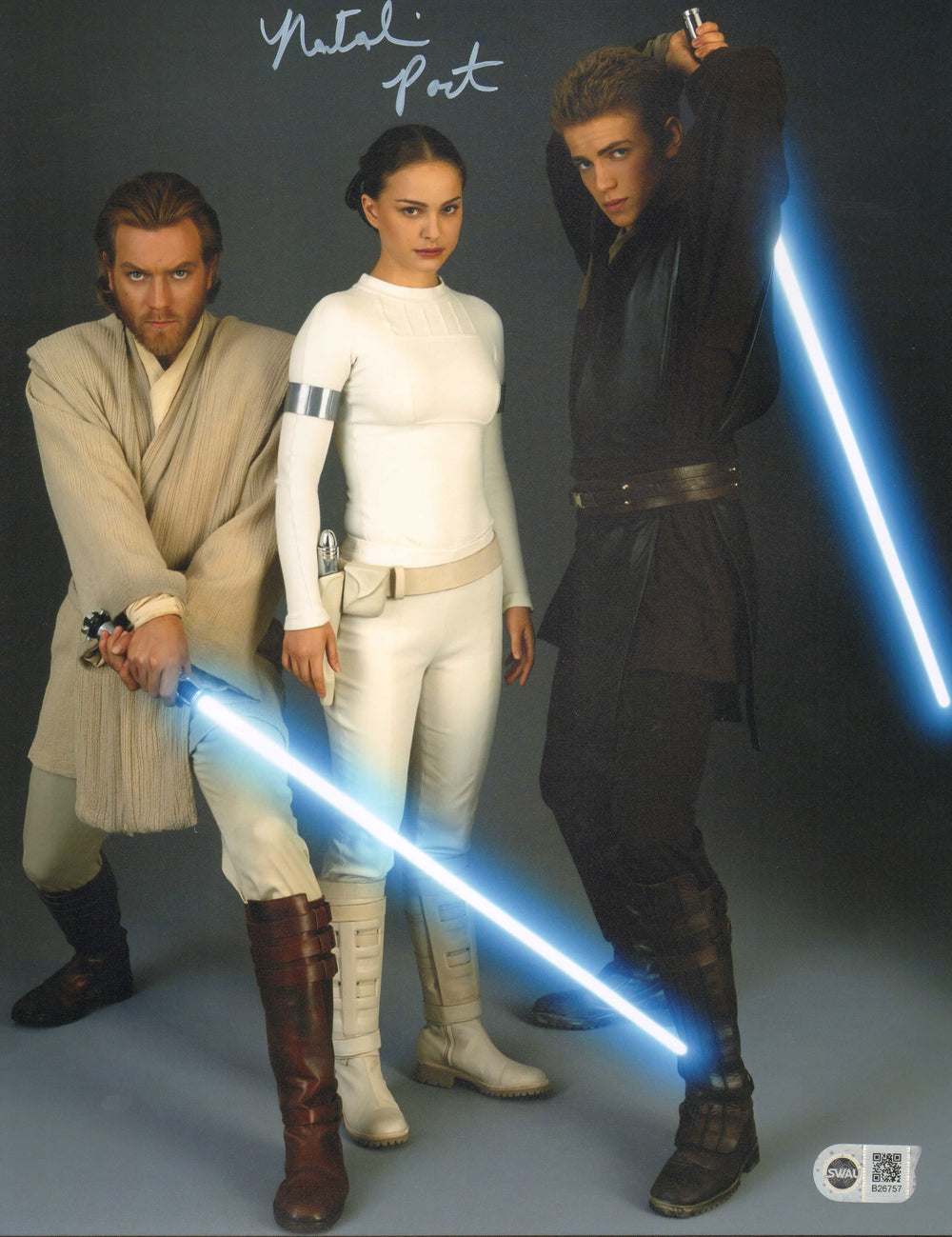 Natalie Portman as Padme Amidala in Star Wars Episode II: Attack of the Clones (SWAU) Signed 11x14 Photo