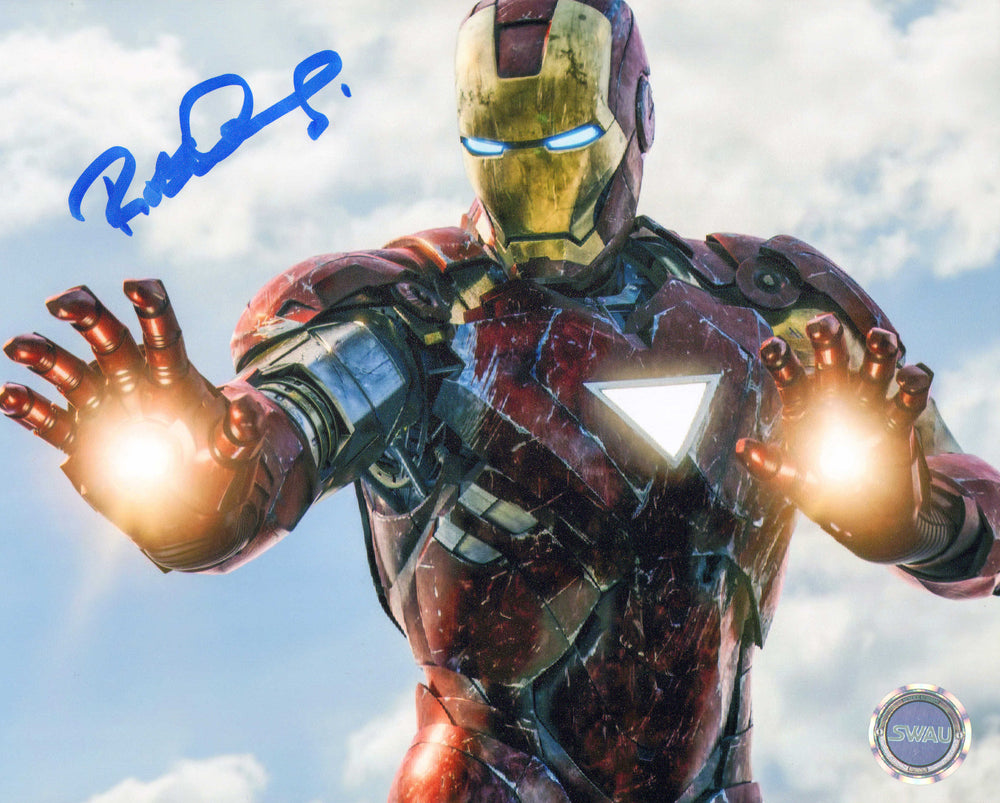 Robert Downey Jr. as Iron Man in The Avengers (SWAU) Signed 8x10 Photo