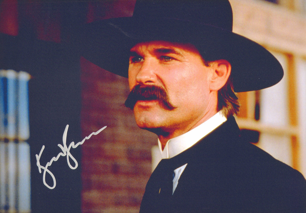 Kurt Russell as Wyatt Earp in Tombstone Signed 8x12 Photo