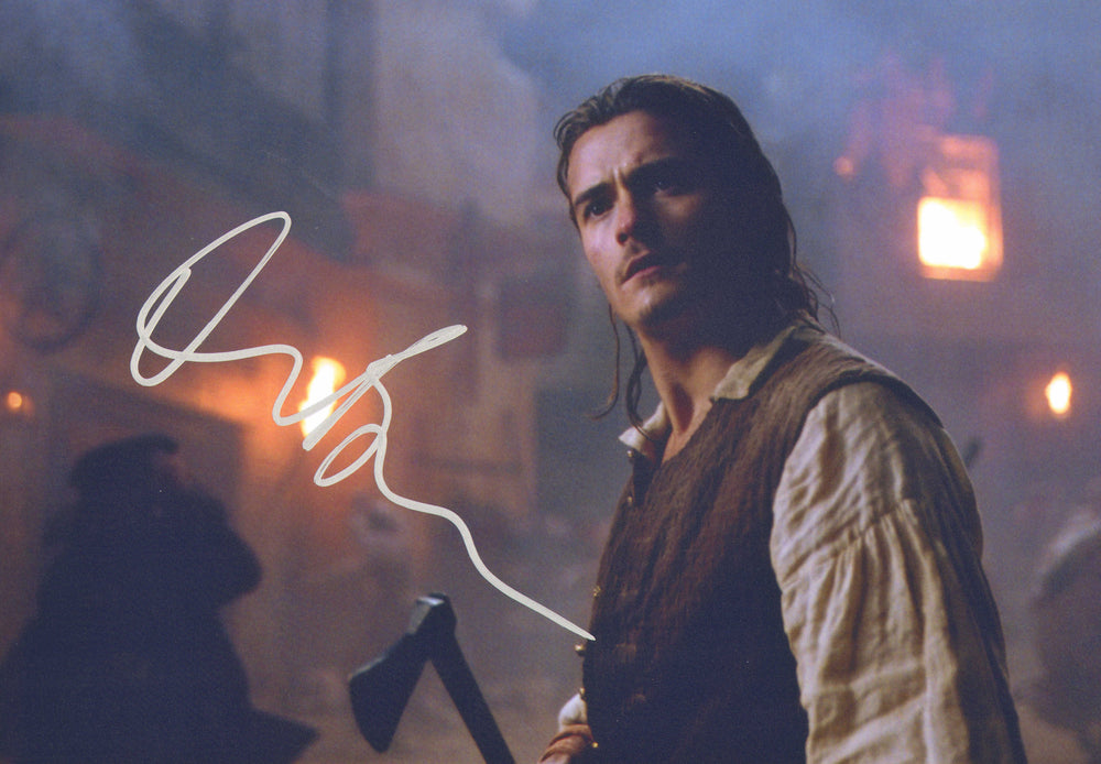 Orlando Bloom as Will Turner from Pirates of the Caribbean: The Curse of the Black Pearl Signed 8x12 Photo