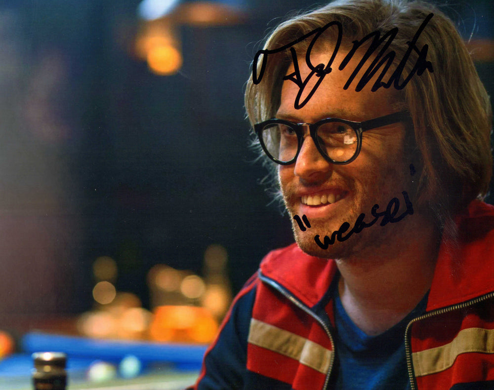 TJ Miller as Weasel in Deadpool Signed 8x10 Photo with Character Name