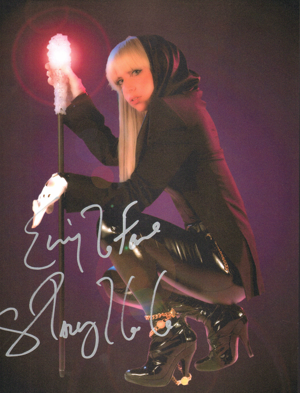 Lady Gaga Singer, Songwriter, & Actress Sexy Signed 11x14 Photo