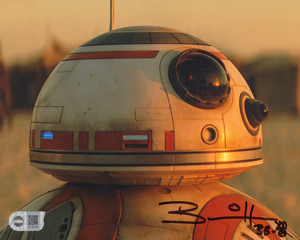 Brian Herring as BB-8 in Star Wars: The Force Awakens (SWAU) Signed 8x10 Photo with Character Name Remark
