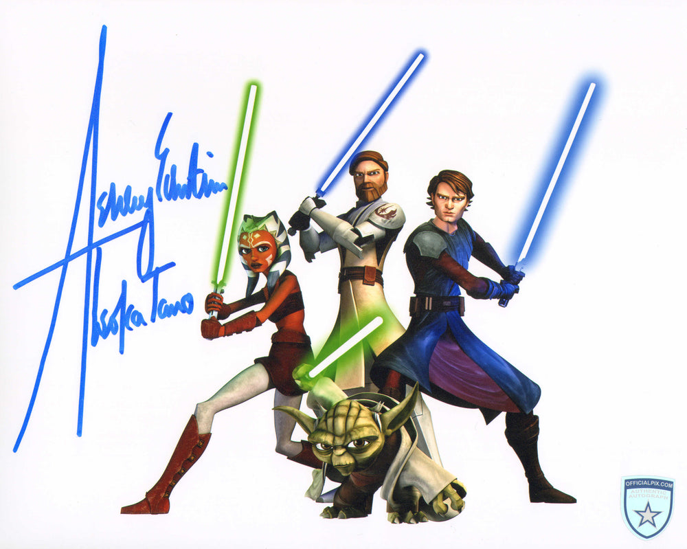 Ashley Eckstein as Ahsoka Tano in Star Wars: The Clone Wars (Official Pix) Signed 8x10 Photo with Character Name