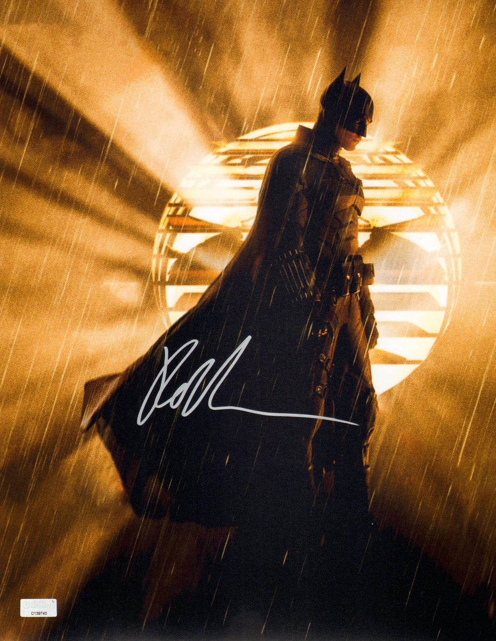 Robert Pattinson as Batman in The Batman (Celebrity Authentics) Signed 11x14 Photo